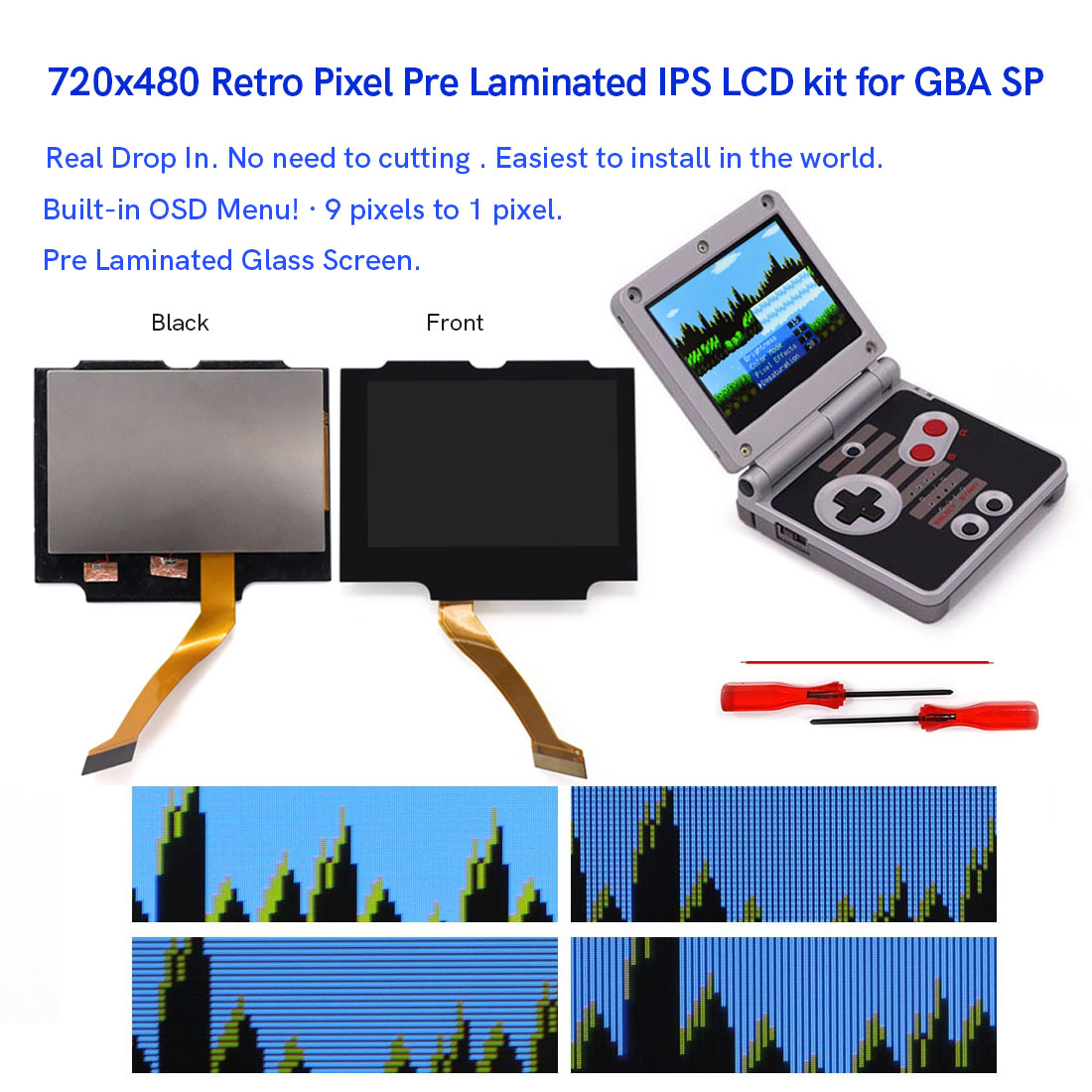 Lcd Screen Arcade - شاشة LCD IPS عالية الدقة مقاس