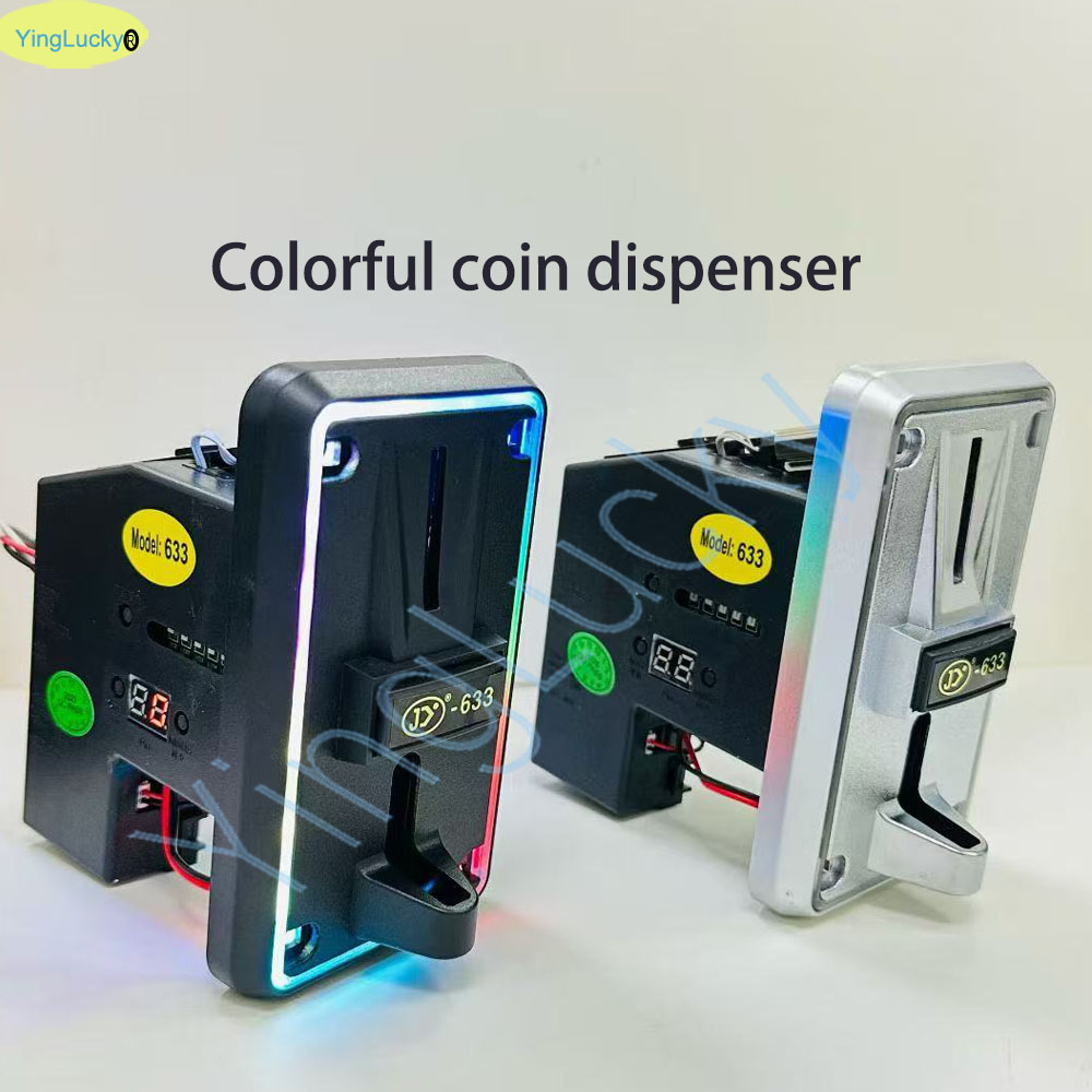 Arcade Ticket Machine - الملونة LED متعددة عملة متقبل عملة
