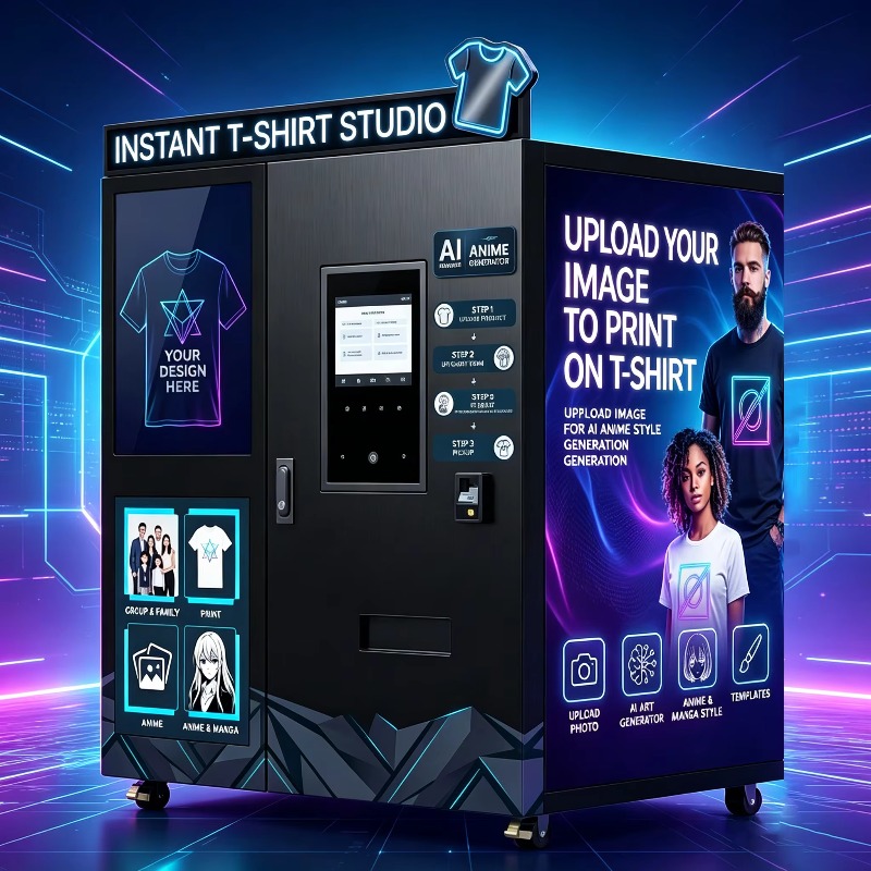 Arcade Ticket Machine - ماكينة بيع ملابس ذكية بتقنية الذكاء