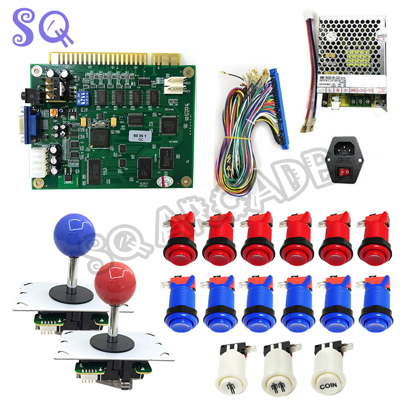 لوحة ألعاب متعددة 60 في 1 بنظا - مراجعة Arcade Button Pcb وسعره