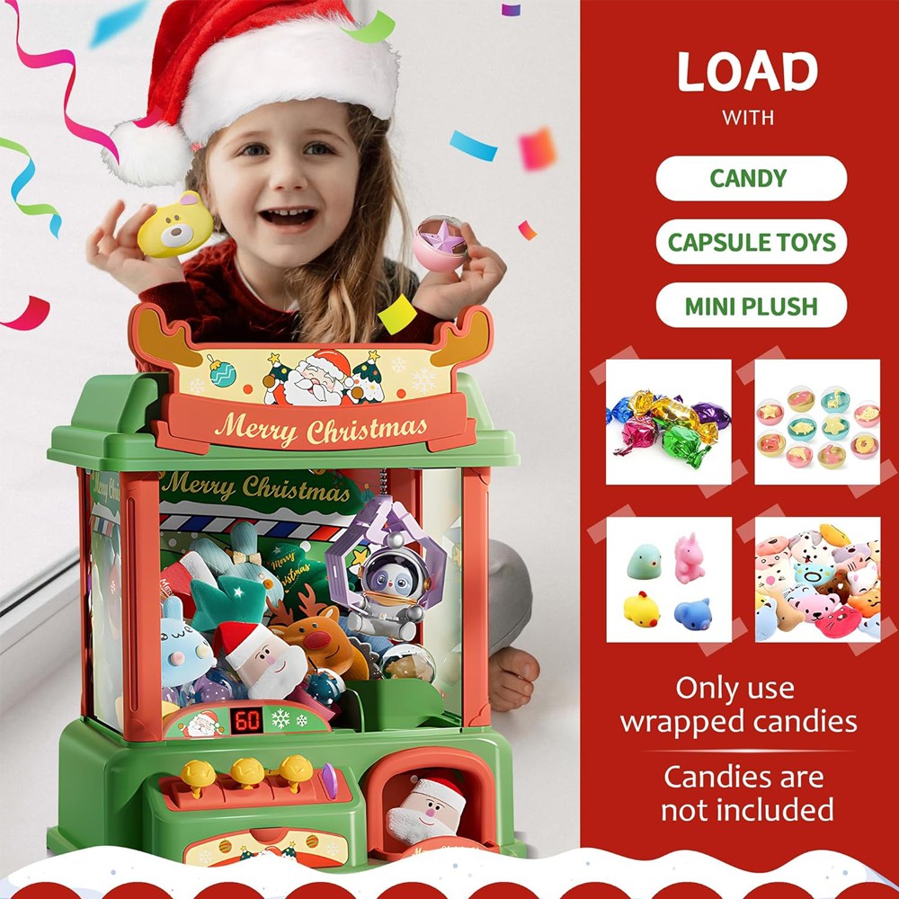 آلة مخلب عيد الميلاد للأطفال ، - مراجعة Arcade Game Vending Machine وسعره