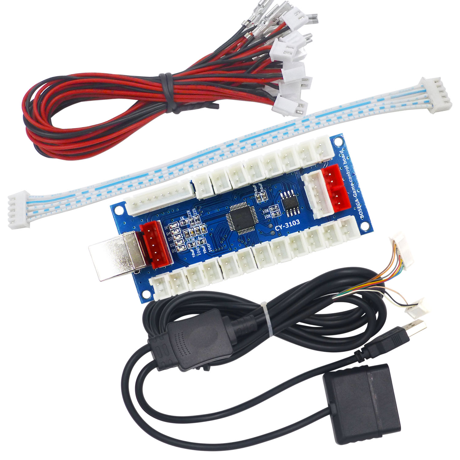 لوحة تحكم ألعاب الأركيد SJ@JX  - مراجعة Arcade Button Pcb وسعره