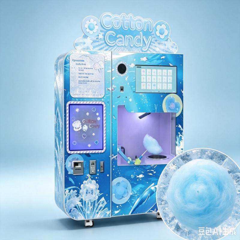 آلة بيع حلوى القطن الأوتوماتيك - مراجعة Candy Floss Machine وسعره