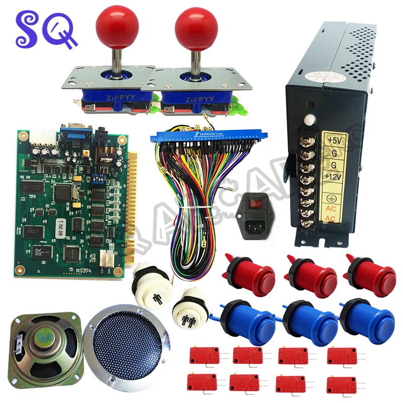 الكلاسيكية جاما ممر لعبة 60 في - مراجعة Arcade Button Pcb وسعره