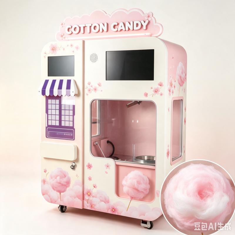 آلة بيع حلوى القطن المخصصة، صا - مراجعة Candy Floss Machine وسعره